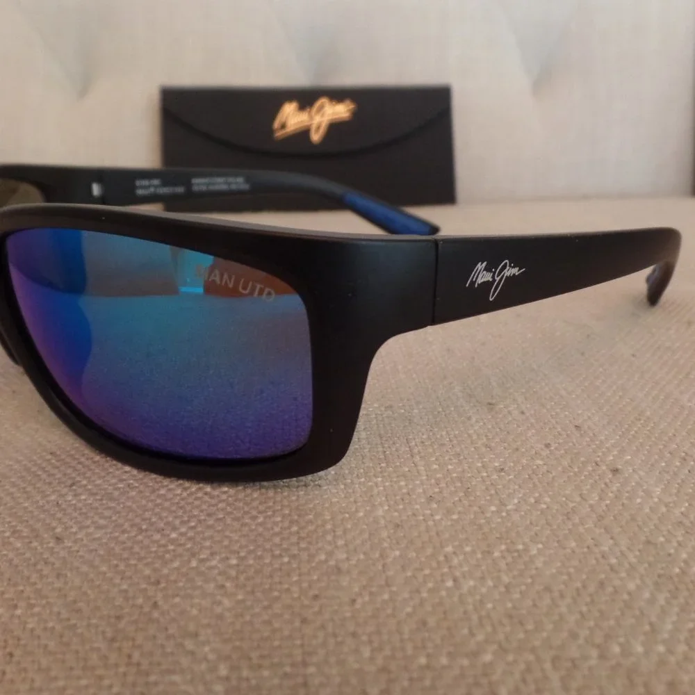 Maui Jim Kanaio Coast with Matte Black Frame and MJ Blue Hawaii Lens
